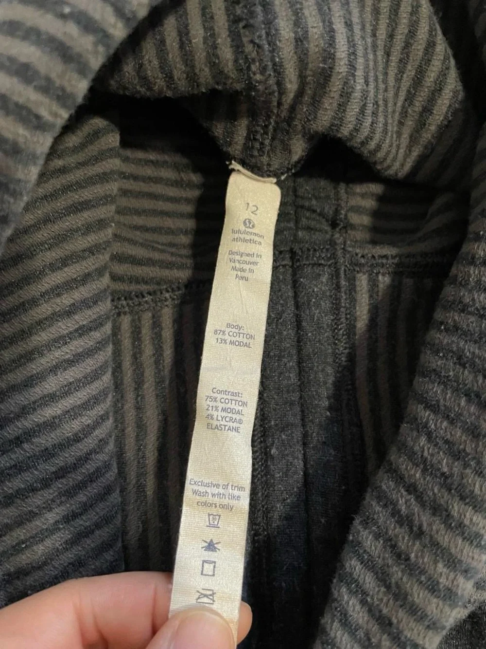 lululemon athletica Black High-Neck Gathered Pullover